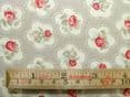 Dainty Flowers, Grey, 100% Cotton Curtain / Soft Furnishing / Dressmaking Fabric